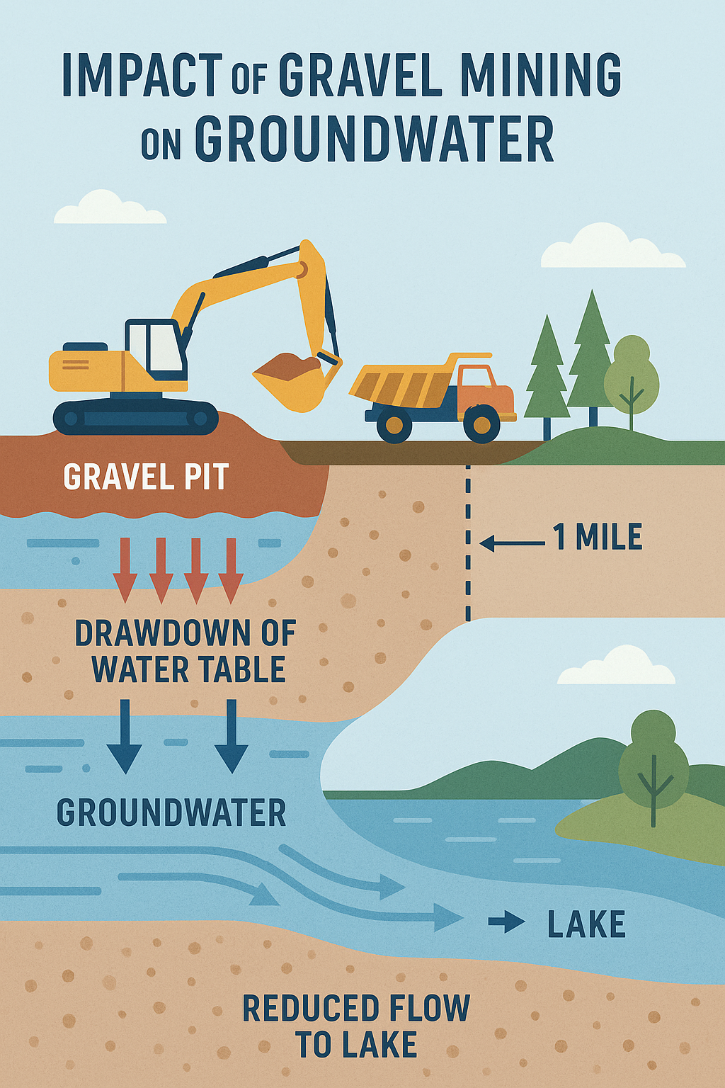 Impact of Gravel Mining on Groundwater